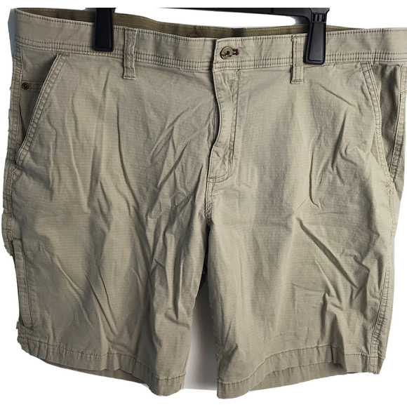 Shorts Men 40 Tan Weatherproof Vintage Zip Pocket Casual Active Lightweight - Picture 1 of 4